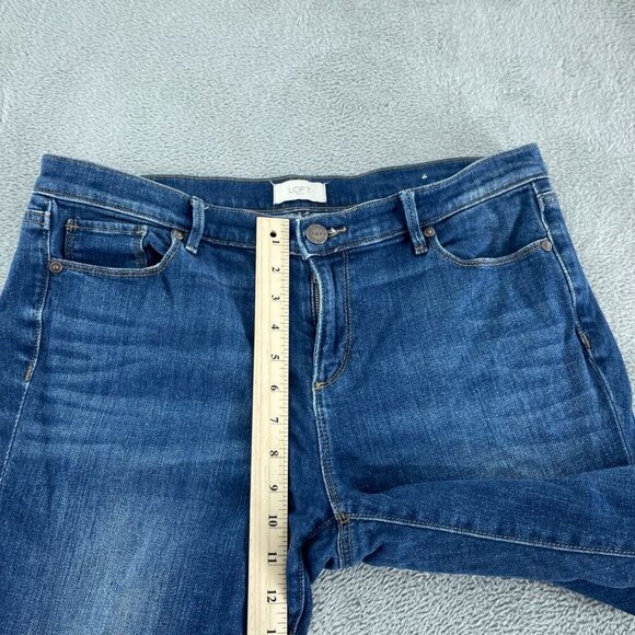 Loft Modern Denim Crop Jeans Womens Size 10 Blue 5417 - Picture 7 of 12